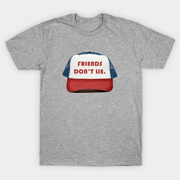 Friends Don't Lie, Stranger Things, Dustin Hat T-Shirt by caitlinrouille